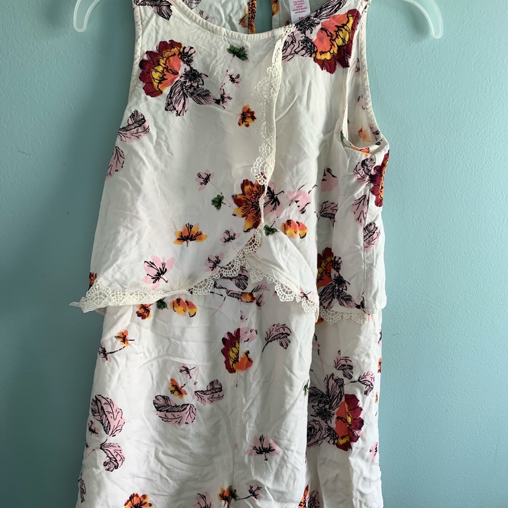 GIRLS Justice floral romper